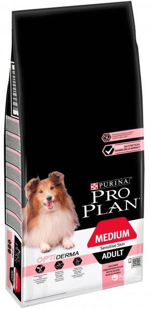 Сухий корм Purina Pro Plan Medium Sensitive Skin для собак середніх порід гіпоалергенний з лососем 14 кг - фото 2