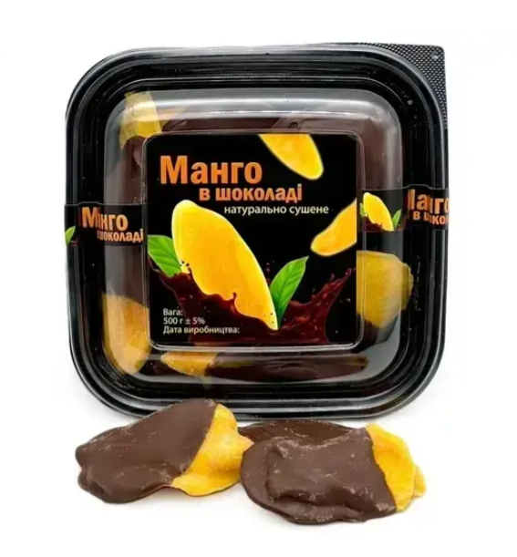 Манго в шоколаде натурально сушеное 500 г