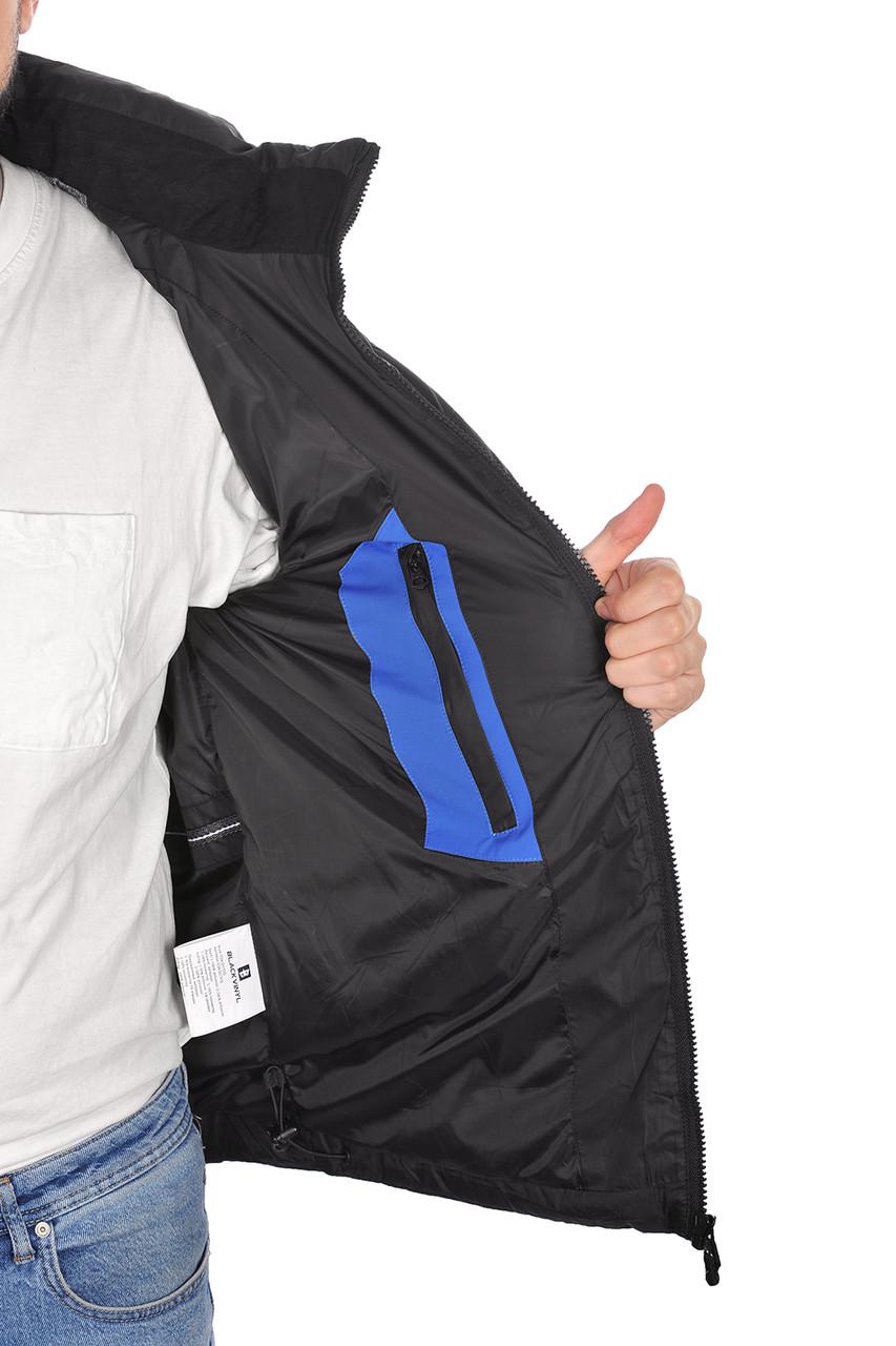 Куртка мужская еврозима Black Vinyl 24-C24-2317 2XL Черный (24-C24-2317_43_54) - фото 5 Куртка мужская еврозима Black Vinyl 24-C24-2317 2XL Черный (24-C24-2317_43_54) - фото 5