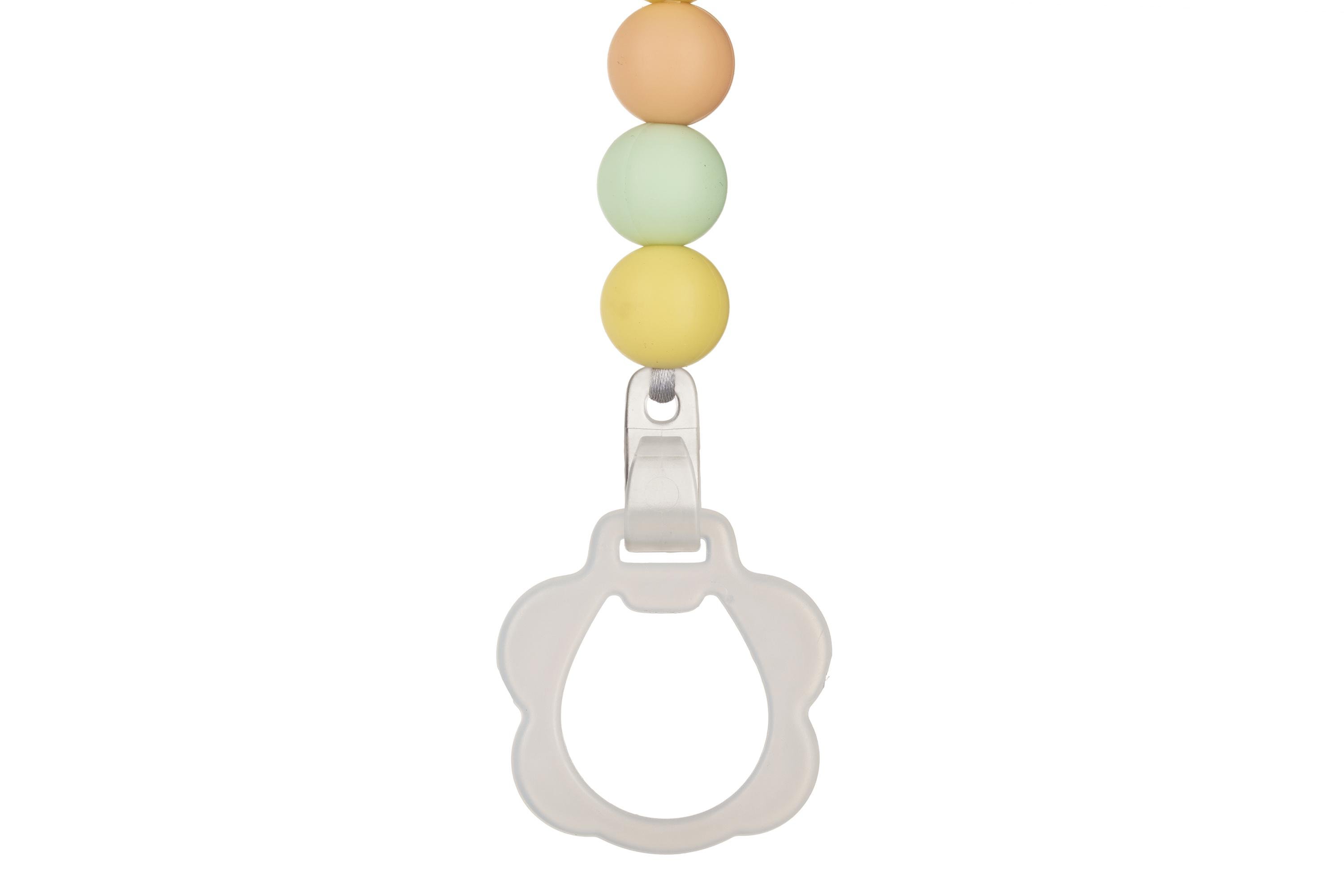 Держатель для пустышки Nattou Мармелад из силикона 24 см Зеленый/Желтый (879316) - фото 5