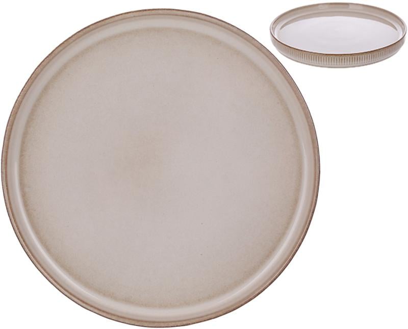 Набір керамічних тарілок 4 шт. Daisy Modern Line 26 см Бежевий - фото 2 Набір керамічних тарілок 4 шт. Daisy Modern Line 26 см Бежевий - фото 2