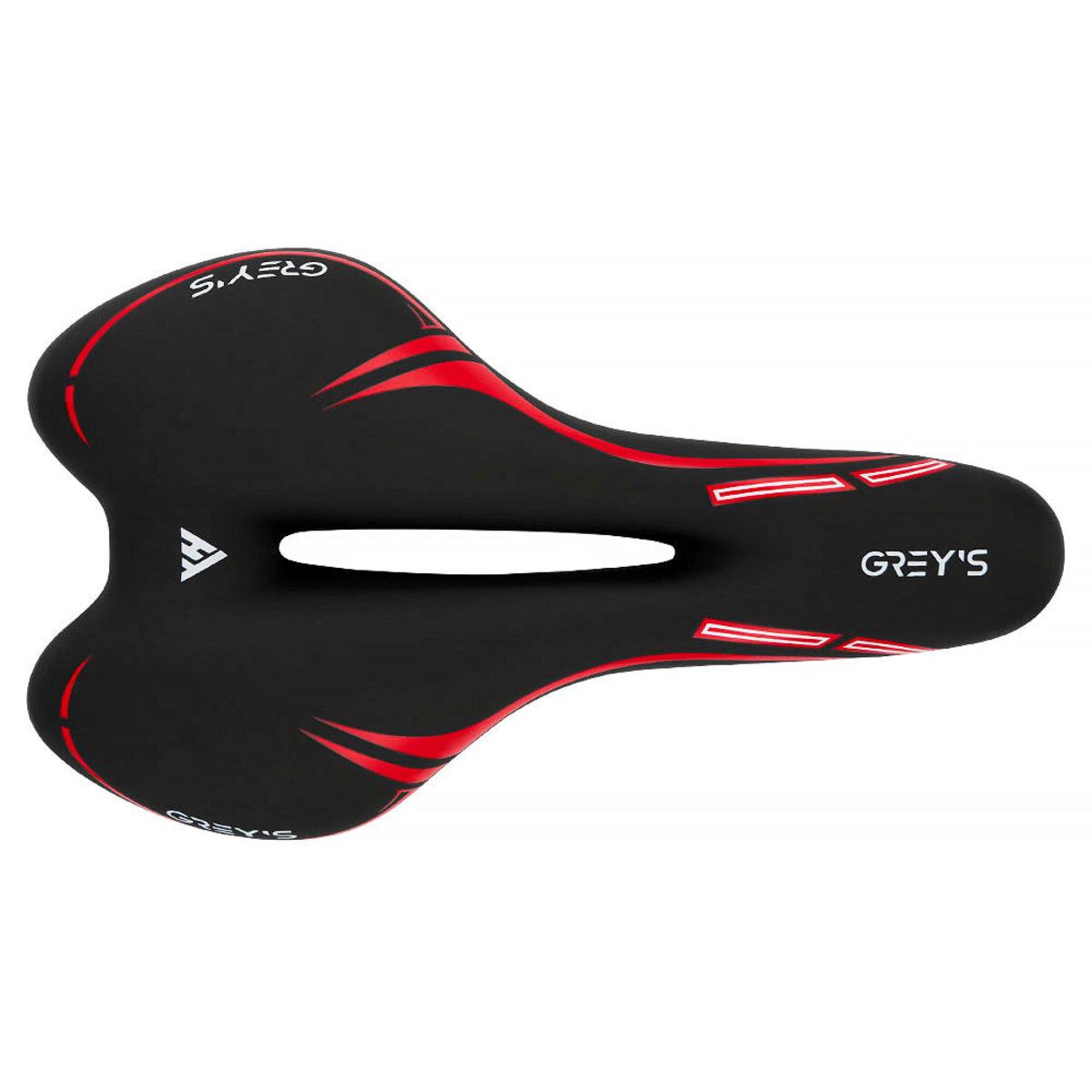 Седло велосипедное GREY'S 280 мм х160 мм Черно-красный - фото 2 Седло велосипедное GREY'S 280 мм х160 мм Черно-красный - фото 2