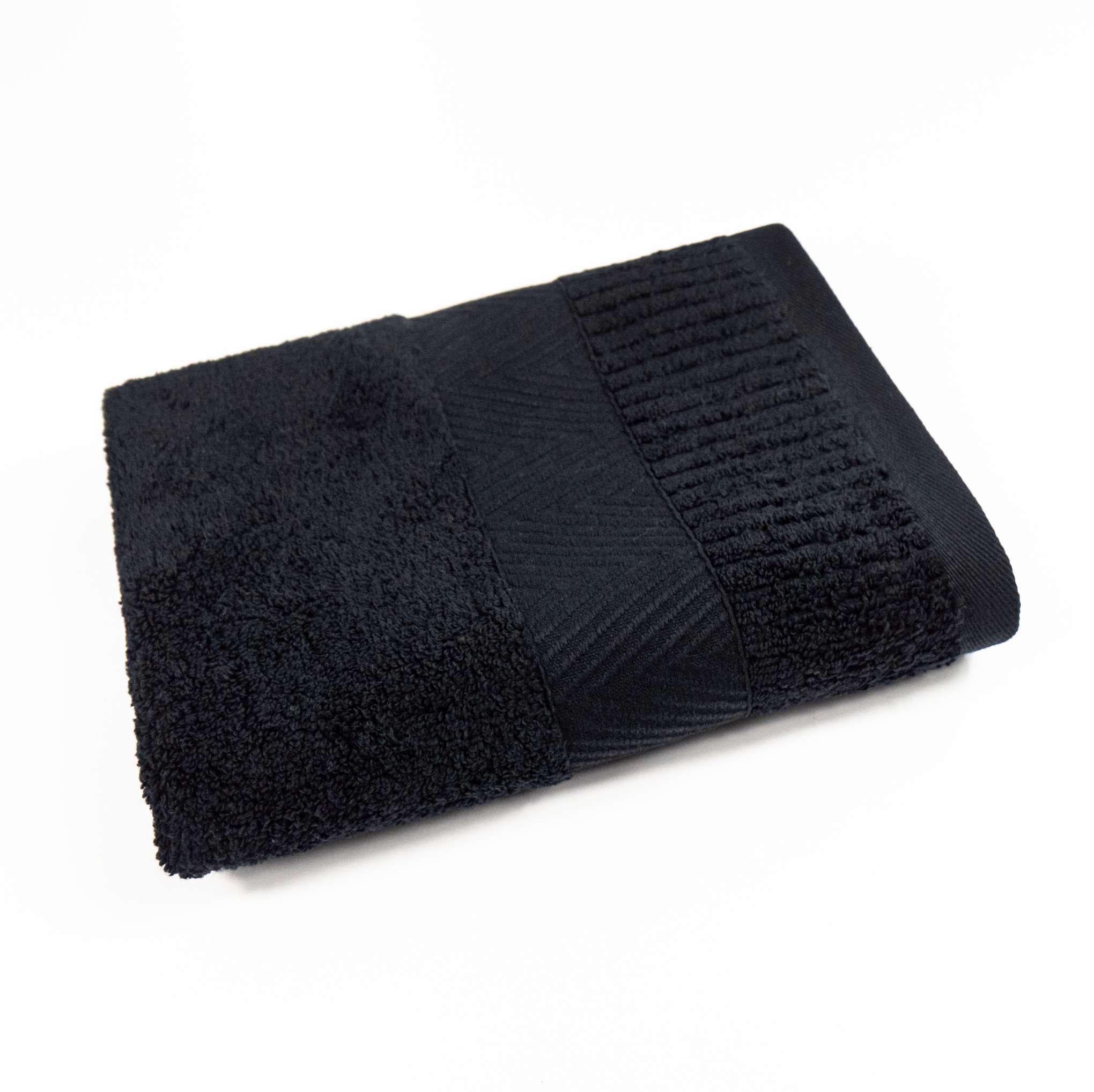 Полотенце для лица и рук Зеро Твист Бордюр 40x70 см Черный (550-70-ztb-black)