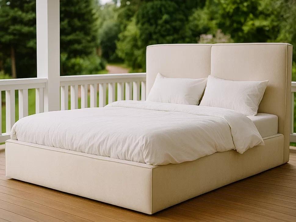 Кровать-подиум двуспальная DelhiNew Design Standart 160х200 см Бежевый Кровать-подиум двуспальная DelhiNew Design Standart 160х200 см Бежевый