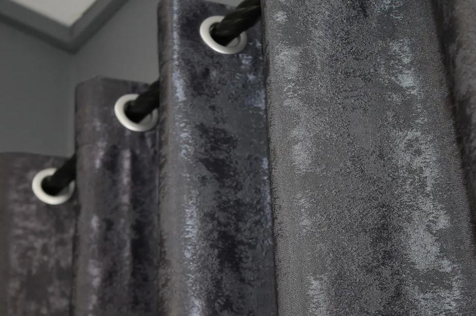 Штори на люверсах SULTAN YL жаккард 1,5х2,5 м 2 шт. Графітовий (1211ш) - фото 6 Штори на люверсах SULTAN YL жаккард 1,5х2,5 м 2 шт. Графітовий (1211ш) - фото 6