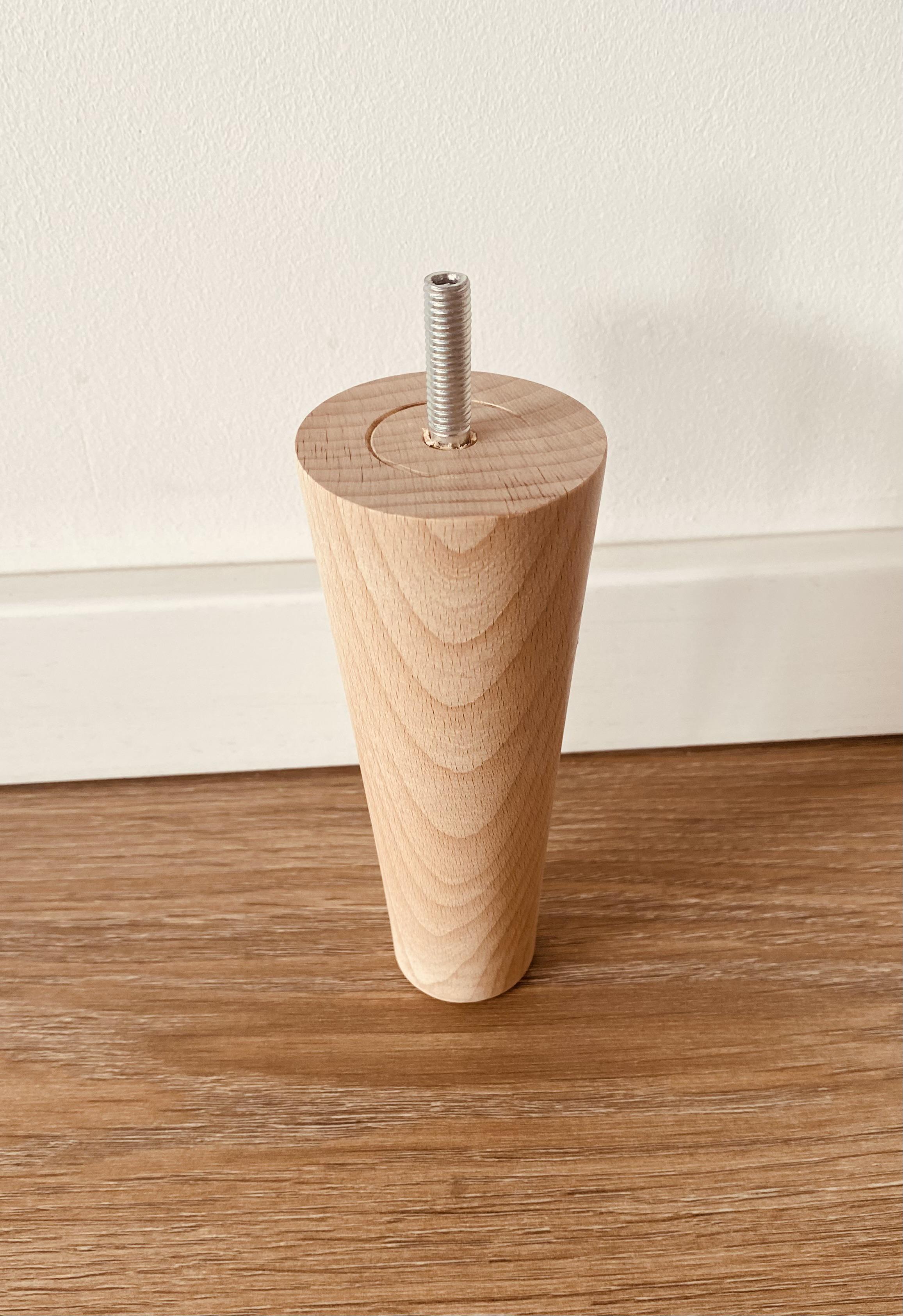 Ножка деревянная конусная прямая для мебели 35x55x140 мм 1 шт. Бук (14327184) - фото 2 Ножка деревянная конусная прямая для мебели 35x55x140 мм 1 шт. Бук (14327184) - фото 2