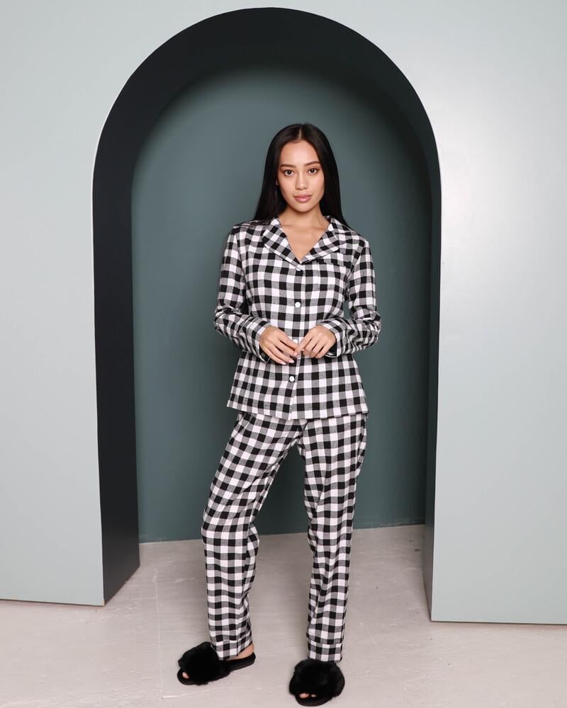 Піжама жіноча Модельєр 7879 р. 46 Чорно-білий (11387) Піжама жіноча Модельєр 7879 р. 46 Чорно-білий (11387)