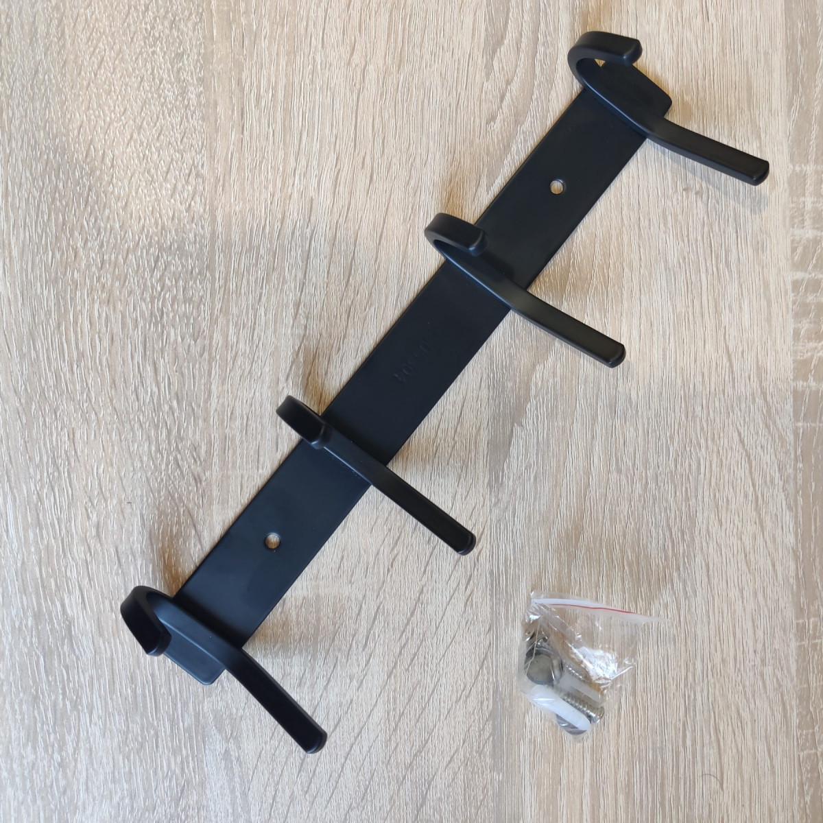 Вішалка DISFACT DS-86 4H на 4 гачка з нержавіючої сталі Чорний (2172) - фото 6 Вішалка DISFACT DS-86 4H на 4 гачка з нержавіючої сталі Чорний (2172) - фото 6