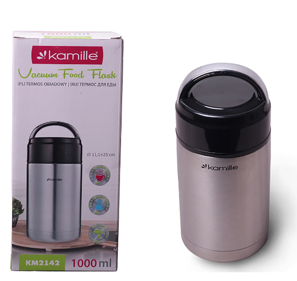 Термос пищевой Kamille (KM-2142) 1000 мл