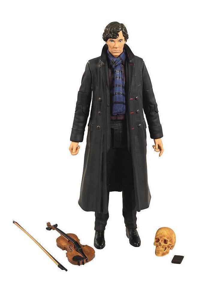 Коллекционная фигурка Sherlock Holmes с черепом 14 см