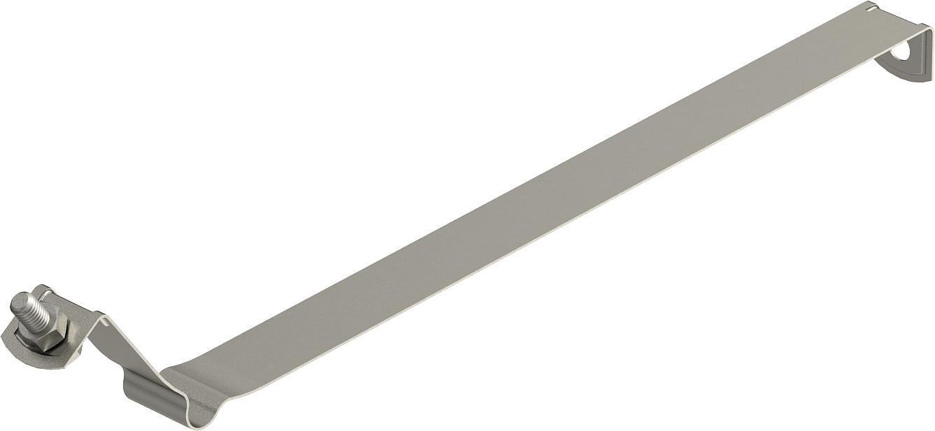 Хомут на водоспуск OBO bettermann 100 мм для прута ø 8-10 мм нержавеющая сталь вне трубы (5351251)