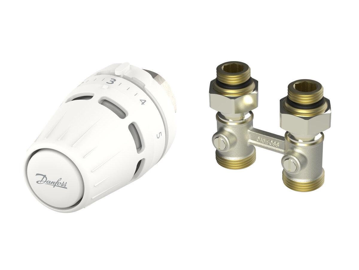 Комплект радіаторний кутовий Danfoss M30X1,5 RLV-KB 1/2" (24848779)