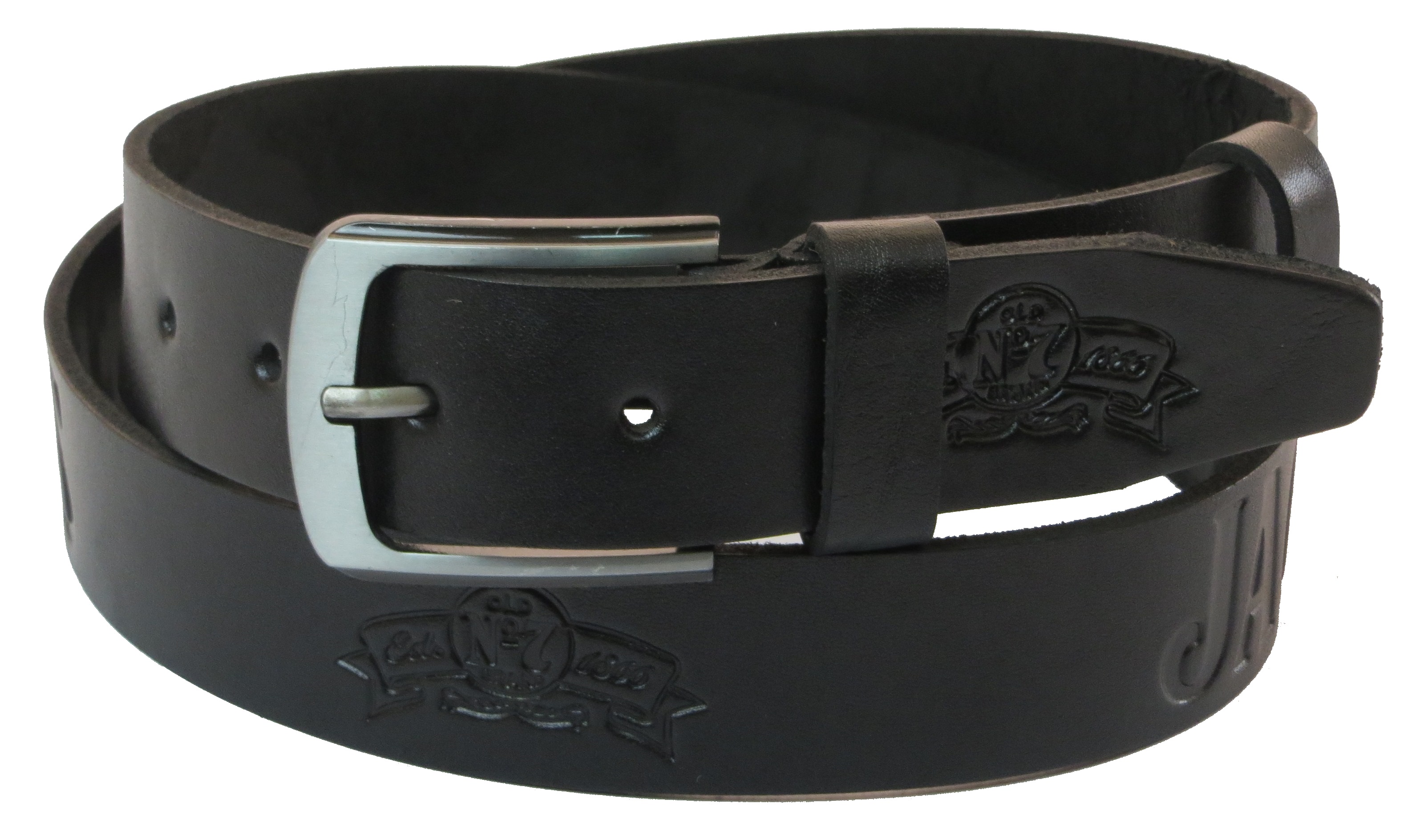 Ремень мужской Skipper кожаный Черный (1062-38)