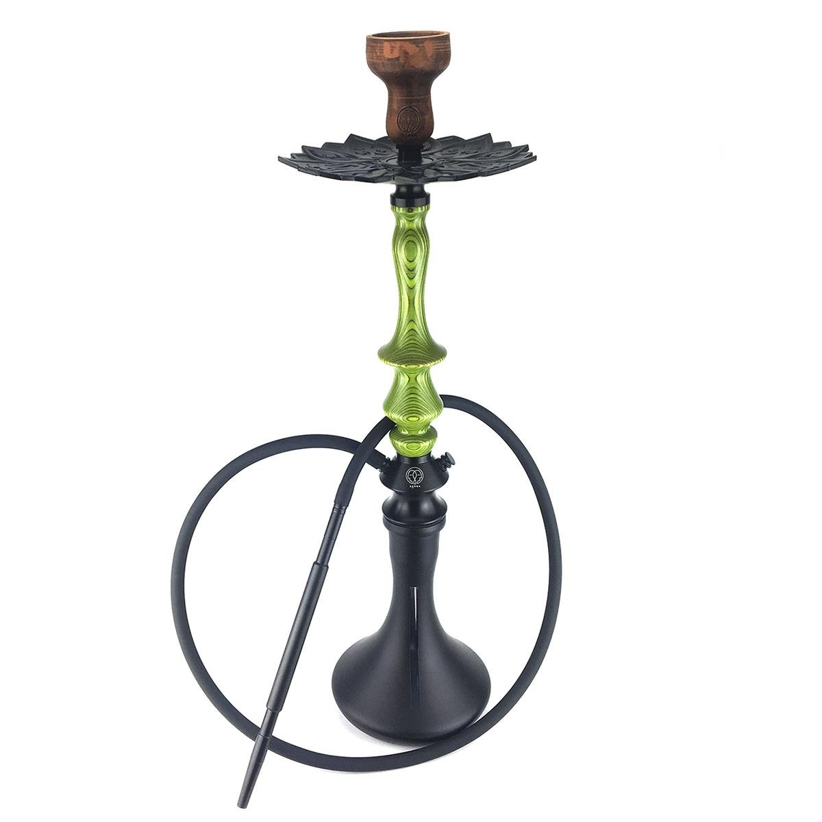 Кальян Karma Hookah 3.2 Green колба Craft Black Matt