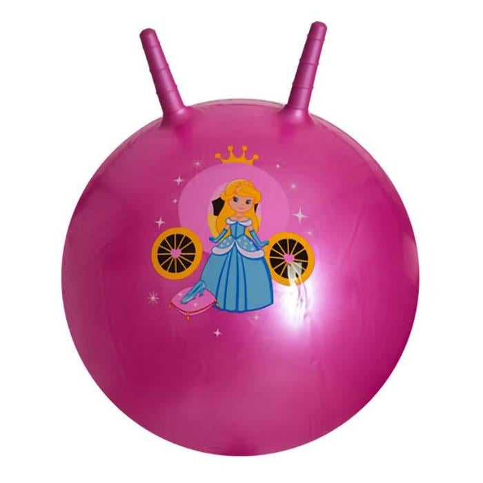 Мяч для фитнеса с рожками Profi Розовый (MS 0484)