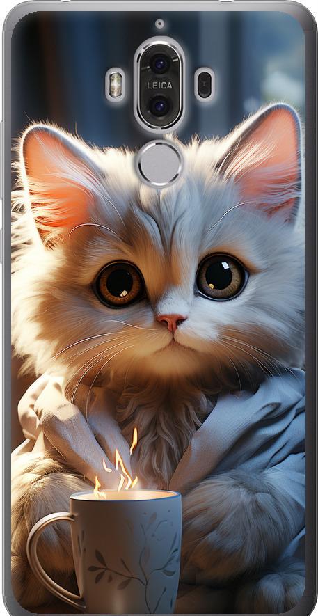 Чехол на Huawei Mate 9 White cat (5646u-425-42517)