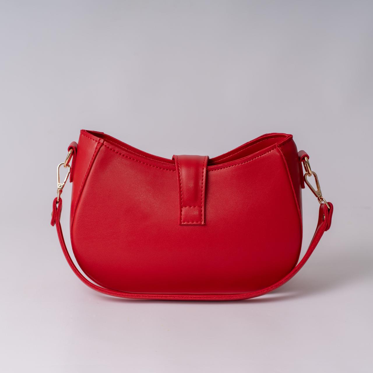 Сумка женская багет XENIA № 50-24 из эко-кожи Красный - фото 3 Сумка женская багет XENIA № 50-24 из эко-кожи Красный - фото 3