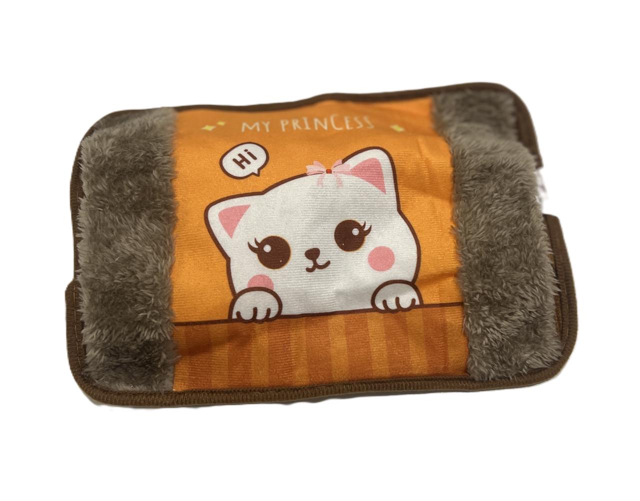 Электрическая грелка-муфта для рук Кошечка Принцесса водяная с подогревом от сети 220V (7G-F-7568O)