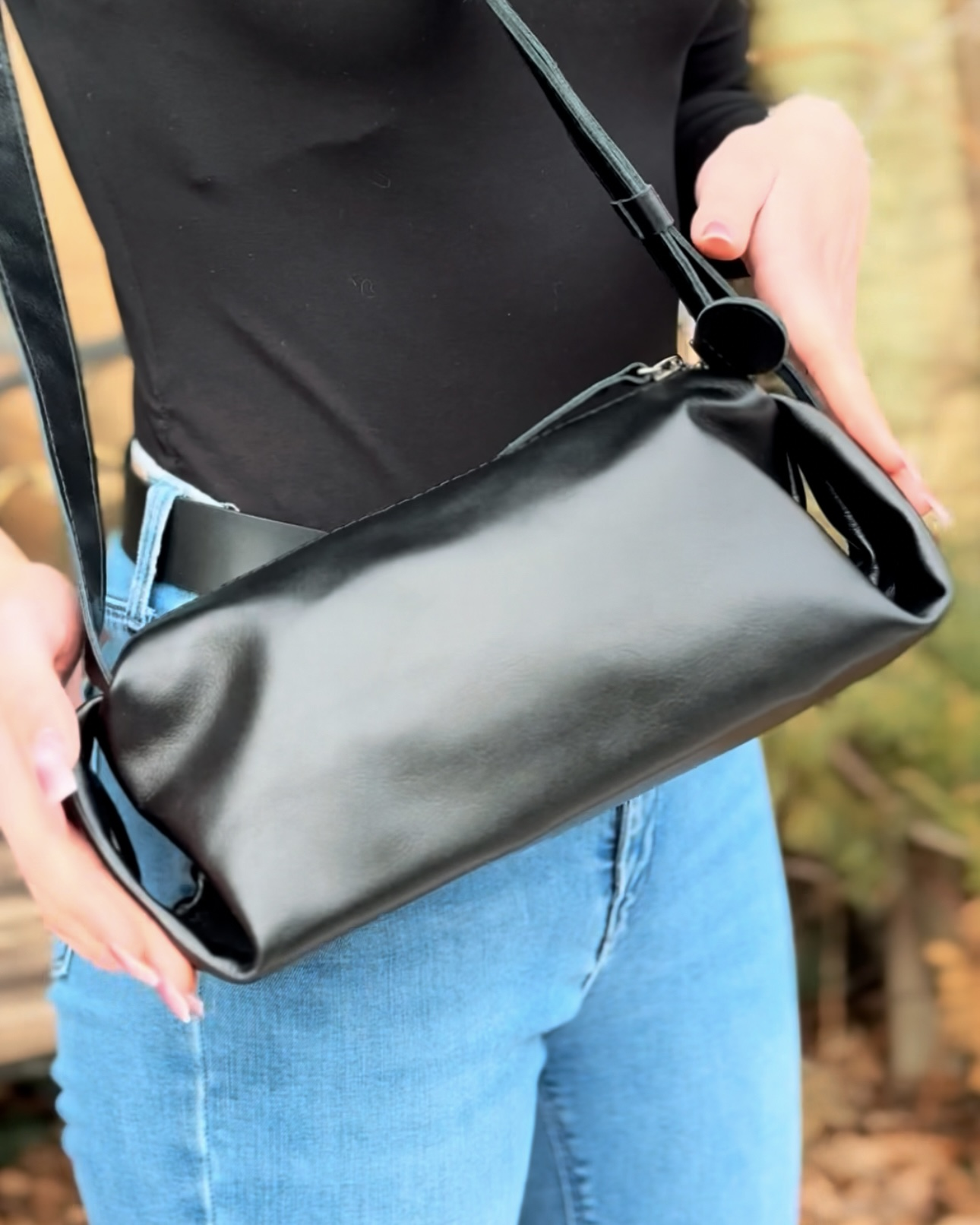 Сумка женская Legessy из натуральной кожи MEY Black (MEY BLACK)