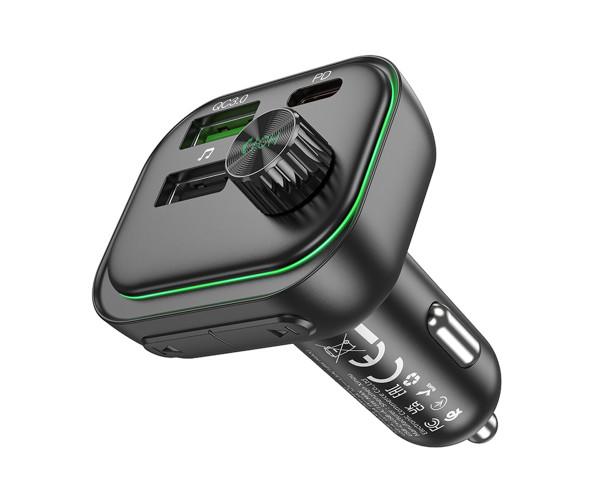 Модулятор FM Borofone BC54 QC3.0 PD30W car wireless Black - фото 6 Модулятор FM Borofone BC54 QC3.0 PD30W car wireless Black - фото 6