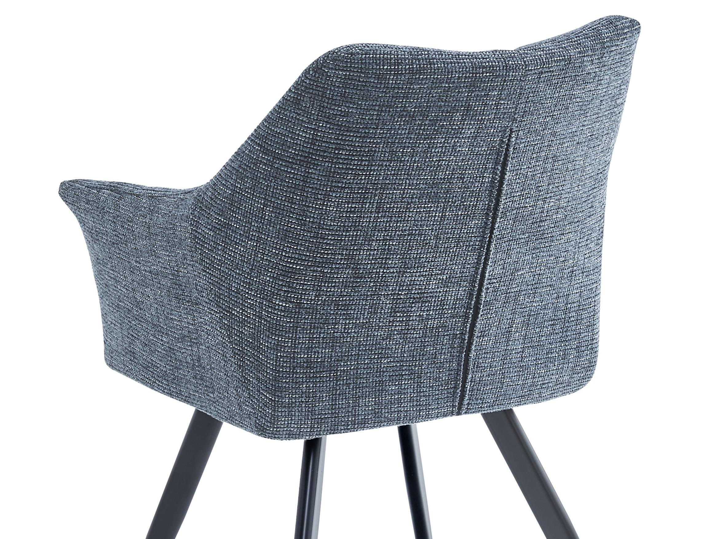 Стул Intarsio STEFAN Черный/Темно-серый - фото 8