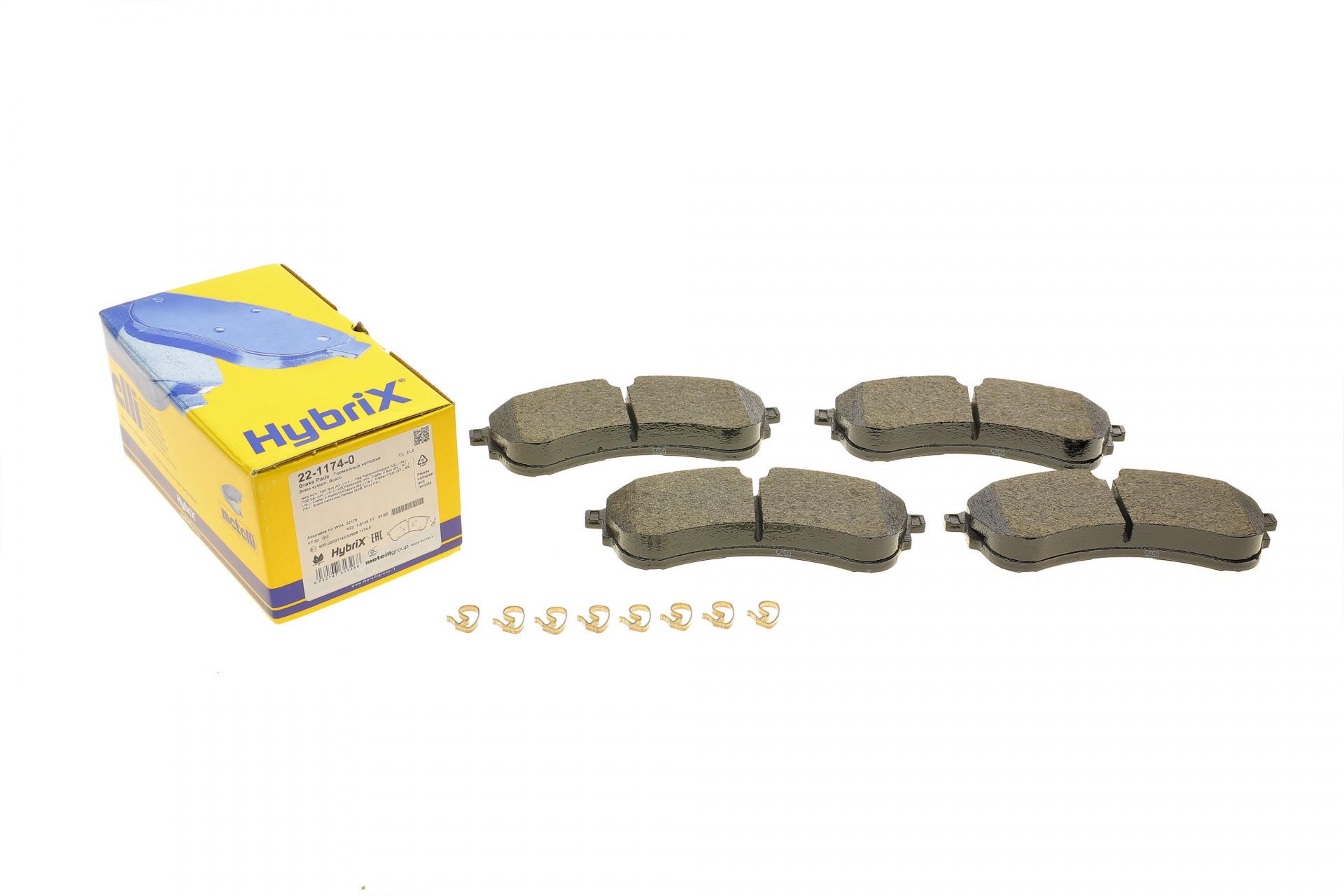 Колодки тормозные передние METELLI 22-1174-0 VW Crafter 2.0TDI 16-CBI