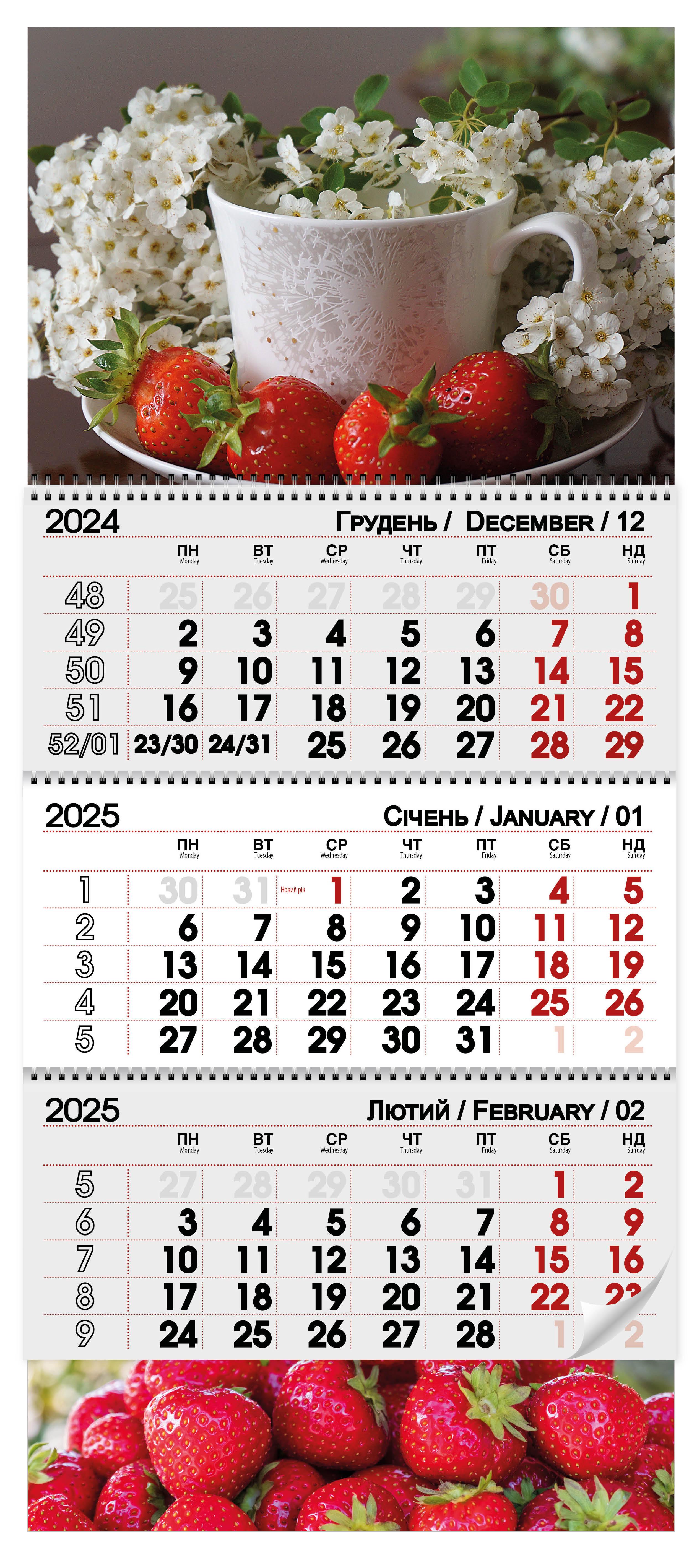 Календар 2025 Полуниця (20127014)