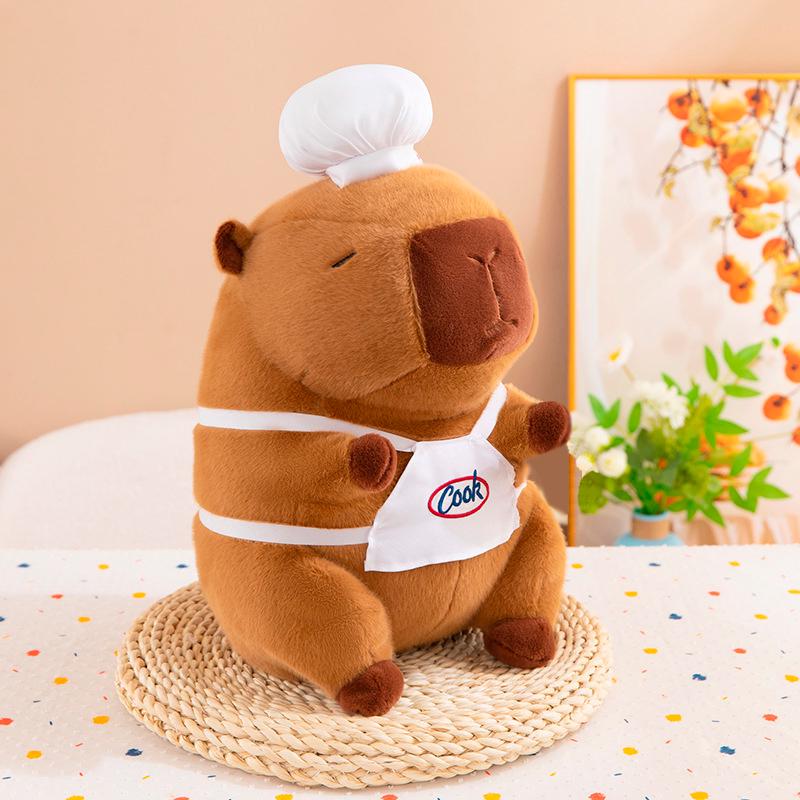 Мягкая игрушка детская Капибара Повар 29 см (арт EPC13736M)