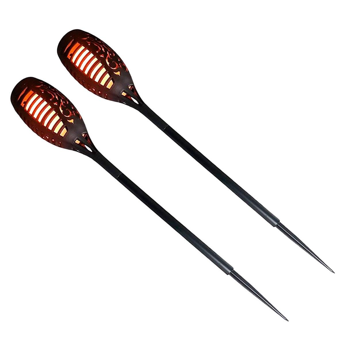 Світильники садові на сонячних батареях BL XF 6017 flame efect 2 шт. (1010901-Black-2)
