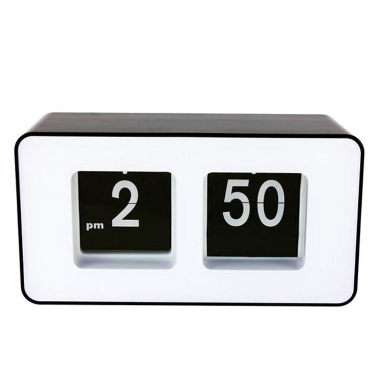 Часы перекидные Flip Clock Vintage 17,5х7х9 см Белые