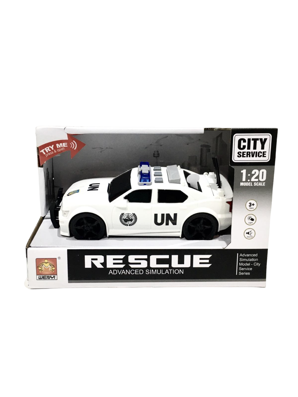 Машина полицейская WENYI звук свет инерция (WY 500 C)