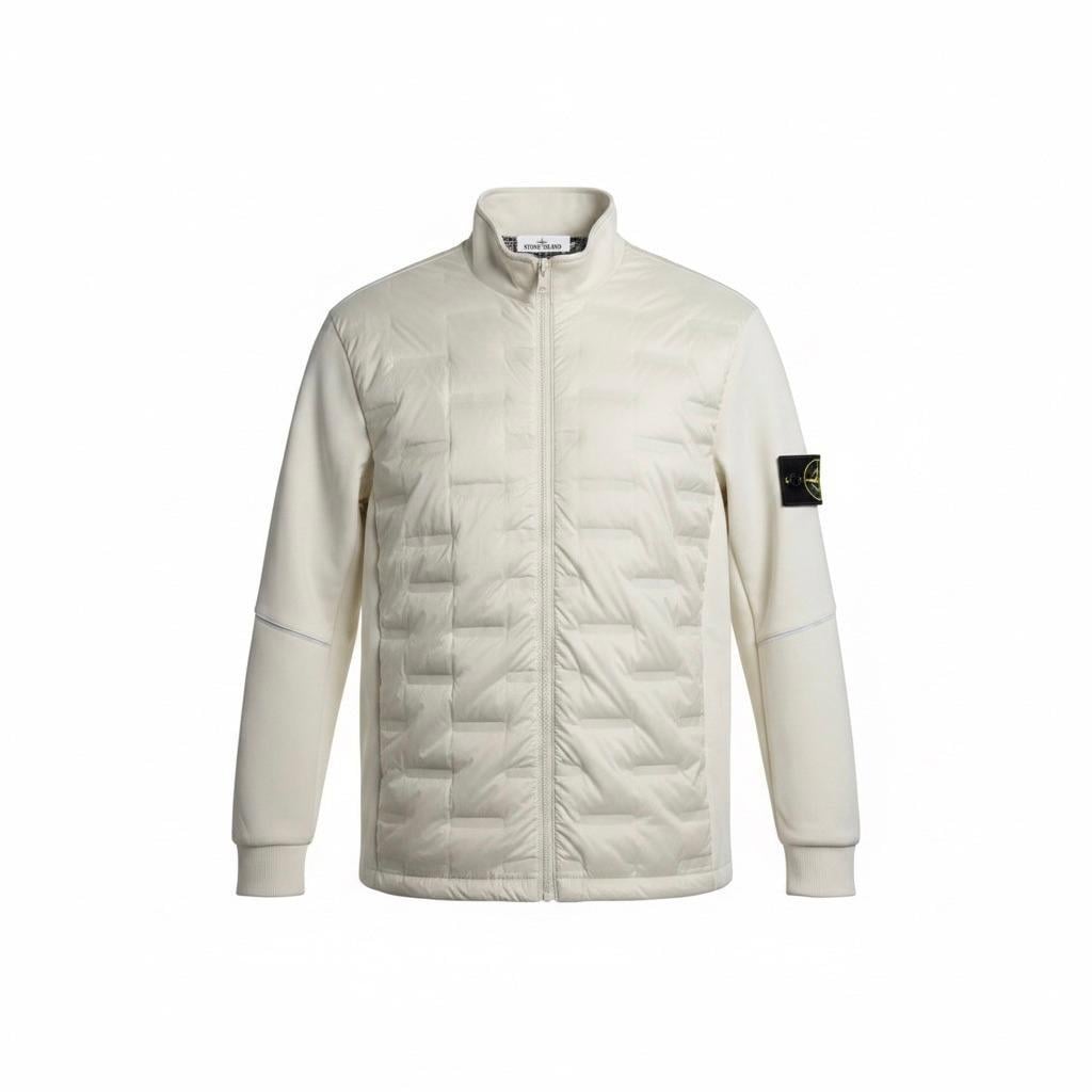 Куртка мужскаяв стиле Stone Island Full Zip Jacket М Белый (SI24001.4M)