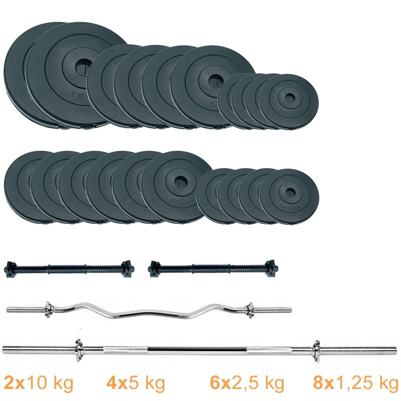 Набор штанг с гантелями Newt Gym Set 2 Rock Pro 80 кг (NE-PL-SET2-80) - фото 6