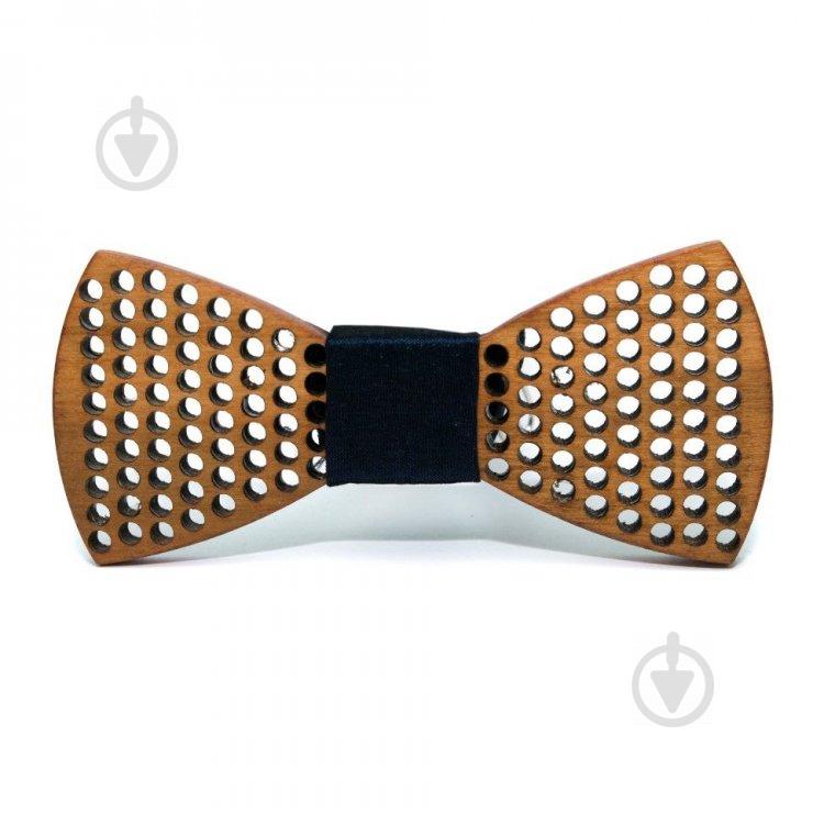 Деревянная бабочка Gofin wood с отворами Коричневый (GBDH-8375)