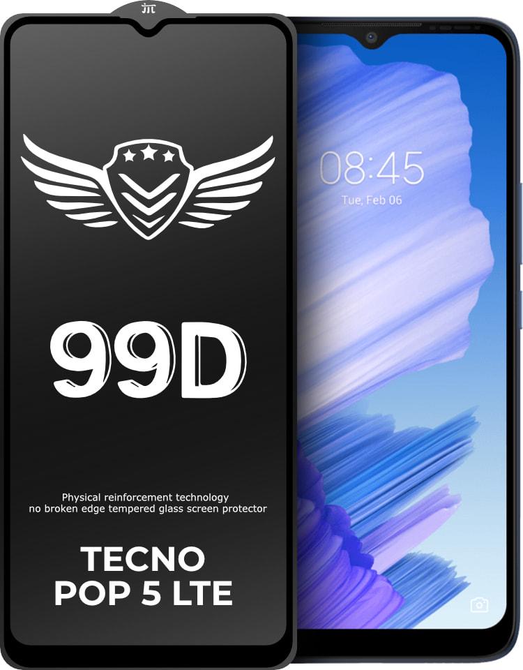 Стекло защитное FlyGuard Tecno Pop 5 LTE Full Glue (32204)