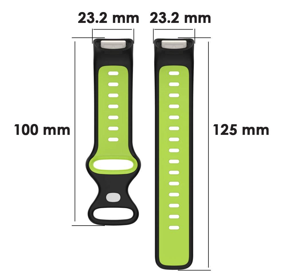 Ремешок силиконовый Primolux Sport для фитнес браслета Fitbit Charge 5 М Black/Lime - фото 6 Ремешок силиконовый Primolux Sport для фитнес браслета Fitbit Charge 5 М Black/Lime - фото 6