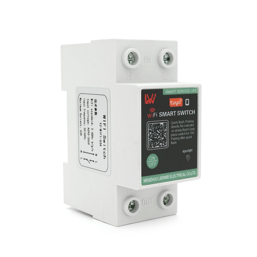 Выключатель-реле WI-FI Sinotimer на DIN рейке 85-265V 63А (36715)