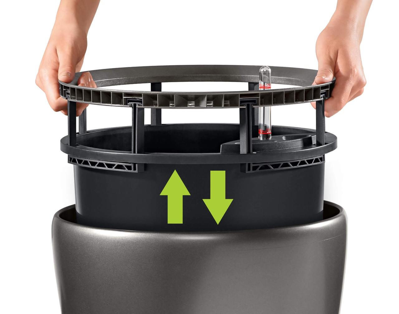 Вазон Lechuza Classico Premium LS 21 см Антрацитовый (A-014462) - фото 2 Вазон Lechuza Classico Premium LS 21 см Антрацитовый (A-014462) - фото 2