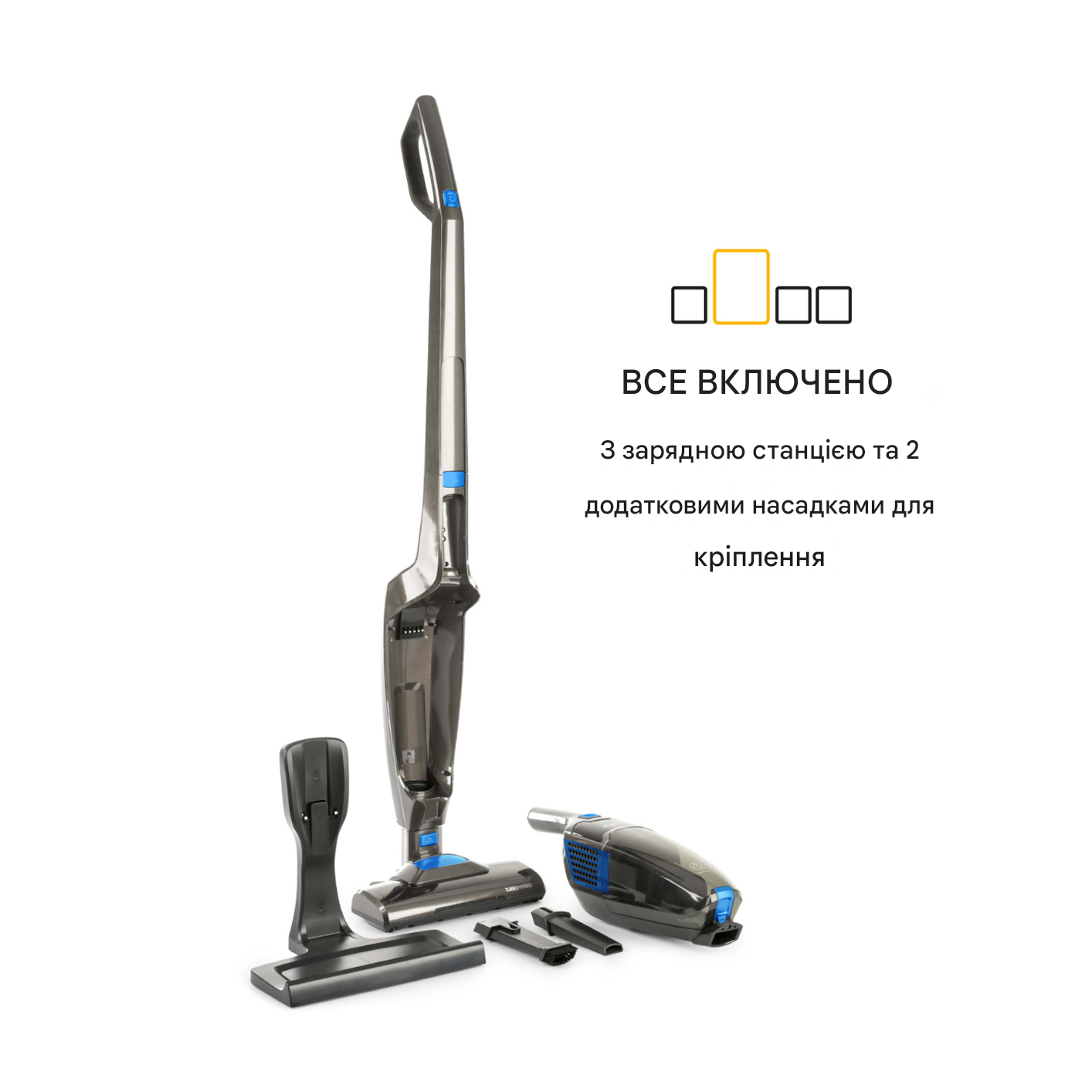 Пылесос аккумуляторный KLARSTEIN TurboHybrid 25,2V Черный (10032945) - фото 9 Пылесос аккумуляторный KLARSTEIN TurboHybrid 25,2V Черный (10032945) - фото 9