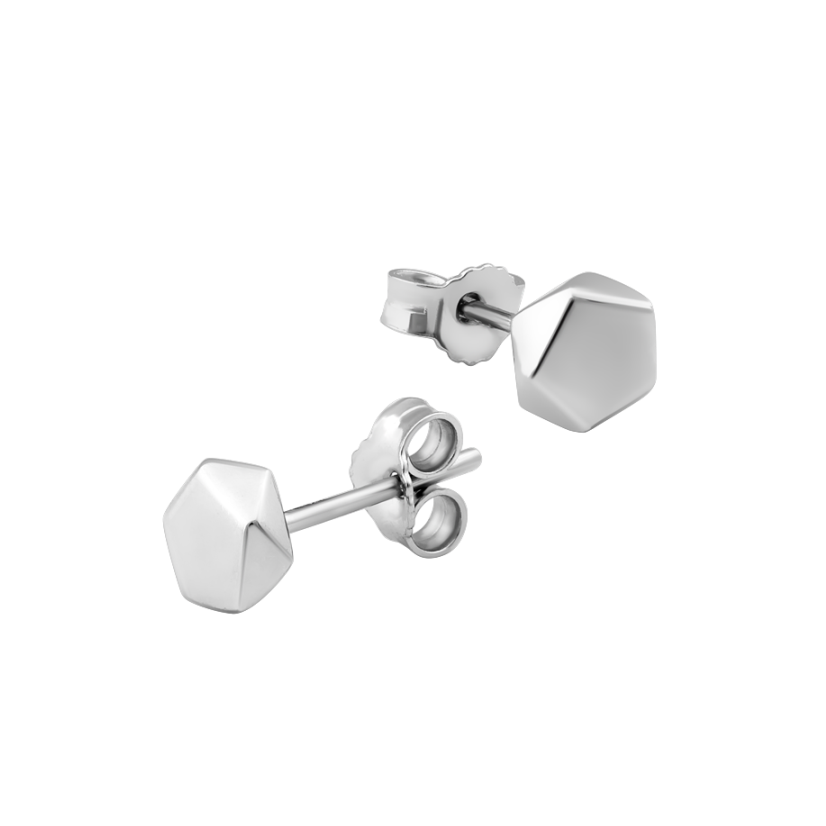 Серьги серебряные пусеты без камней