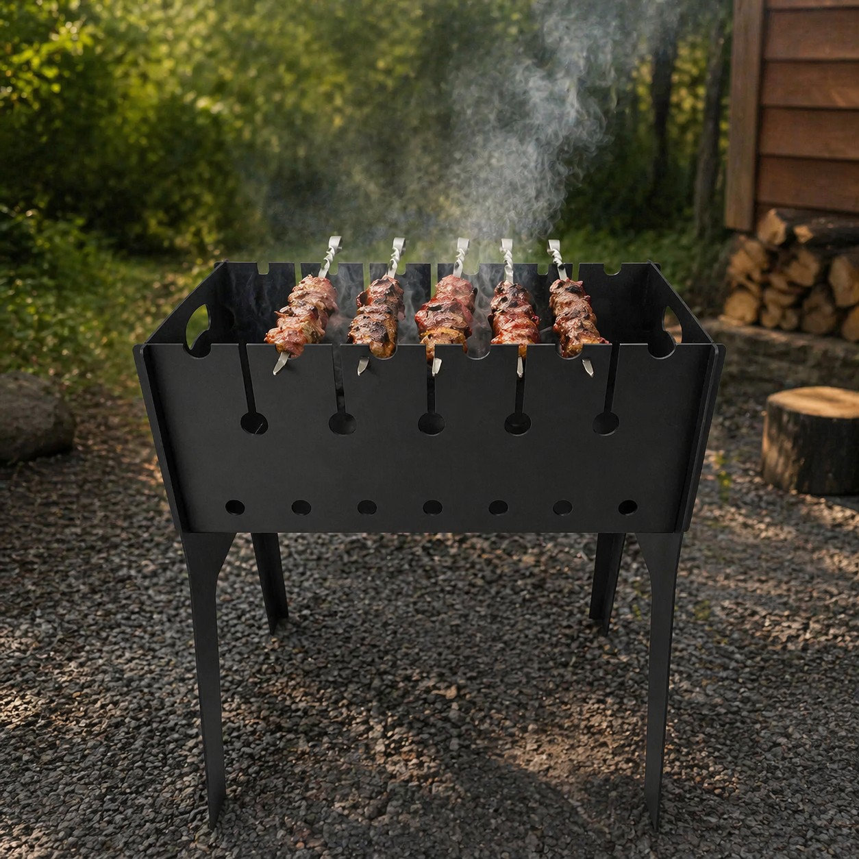 Мангал розбірний Jooki Фенікс на 6 шампурів 3 мм
