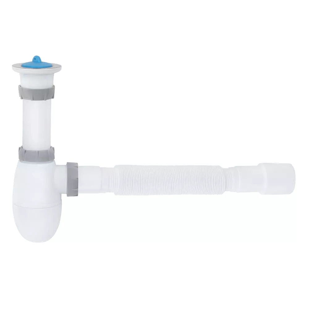 Сифон для кухни ITAL К1010 1 1/2"x40 мм гофротруба 40х40/50 мм (SQ-1048513)