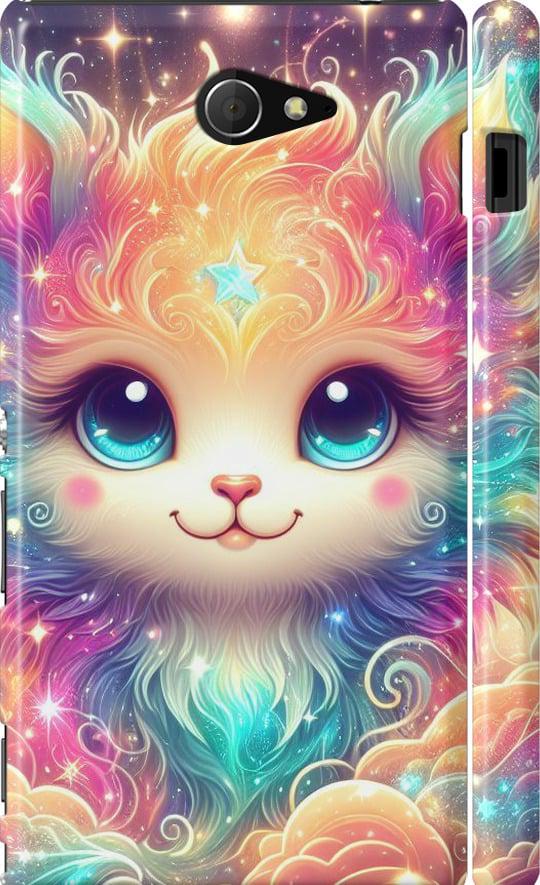 Чехол на Sony Xperia M2 D2305 Сказочный котенок (5813c-60-42517)