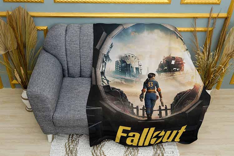 Плед Fallout Computer game плюш однослойный 150х210 см (113001-1)
