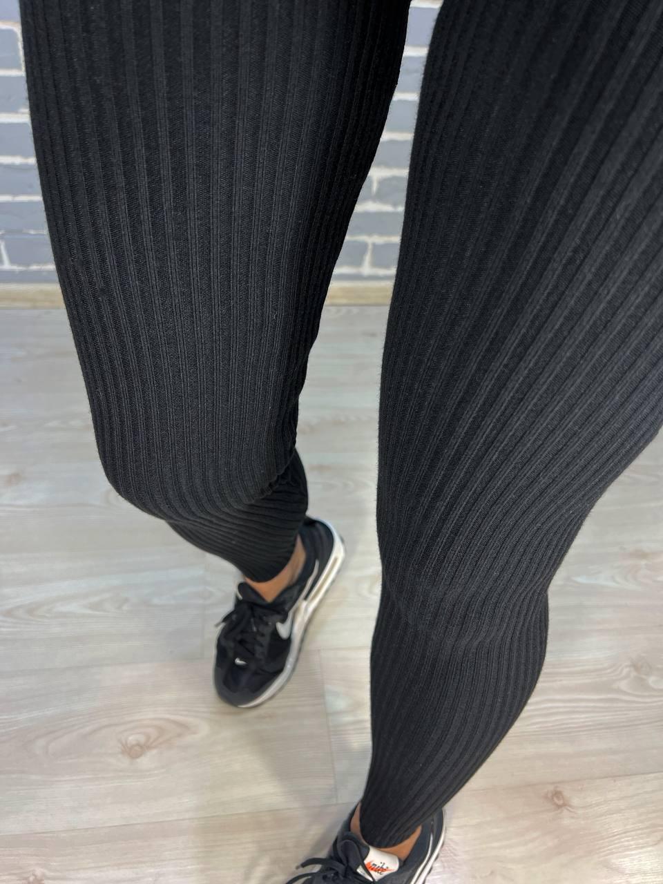 Лосини жіночі U 6157 рубчик теплі в'язка OS Чорний (2998) - фото 4 Лосини жіночі U 6157 рубчик теплі в'язка OS Чорний (2998) - фото 4