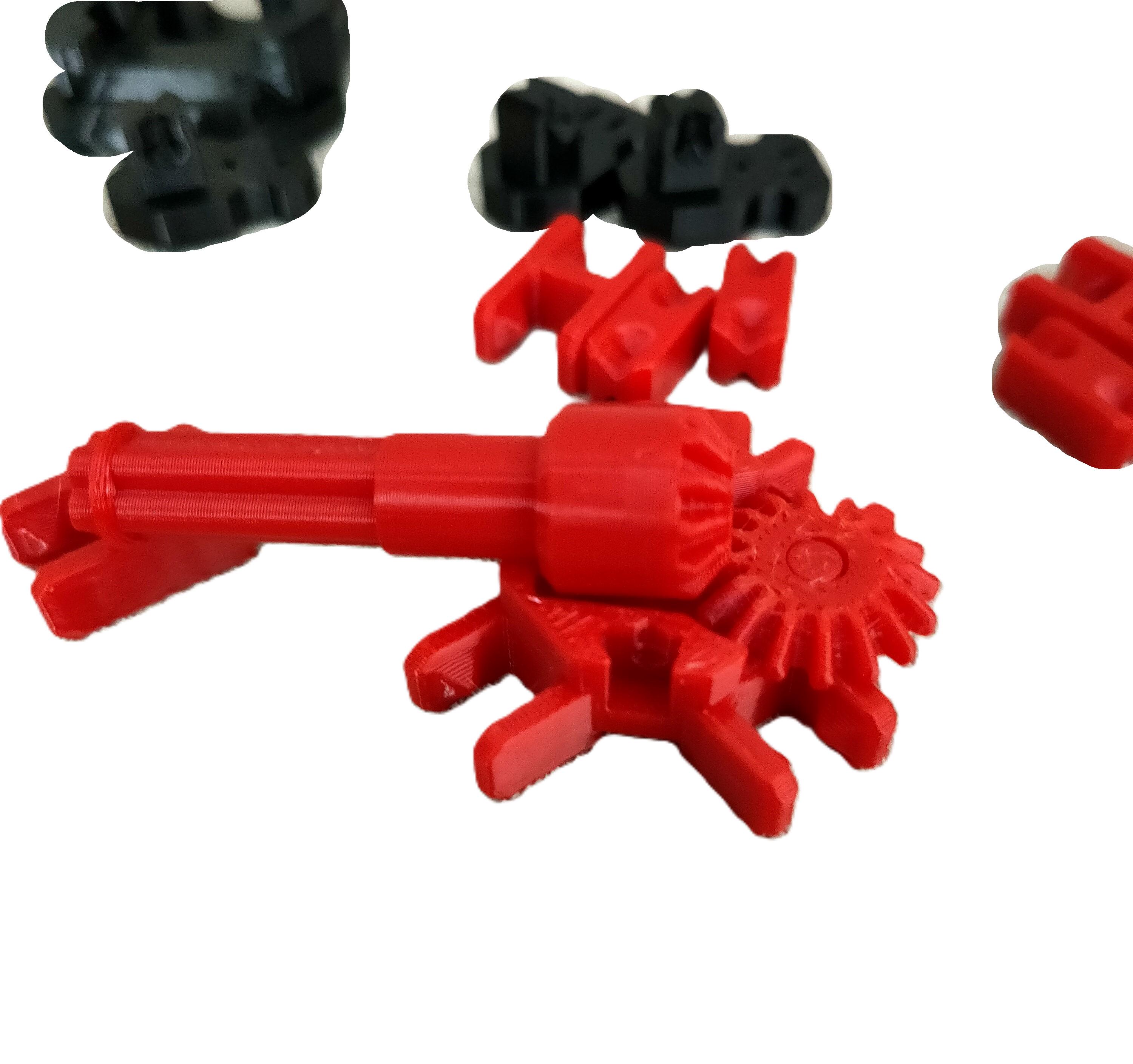 Конструктор іграшковий кулемет гатлінга 70х70х30 мм (KUG-17G-CHC) - фото 7