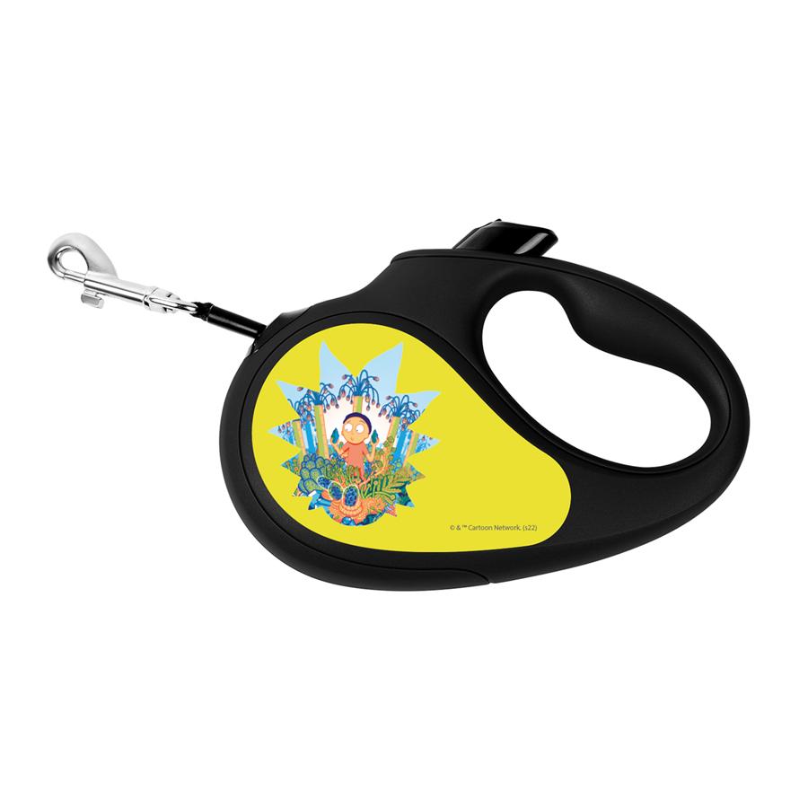Поводок-рулетка для собак WAUDOG R-leash Рик и Морти 2 M до 25 кг 5 м со светоотражающей лентой Черный (52840)