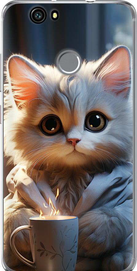 Чехол на Huawei Nova White cat (5646t-439-42517)