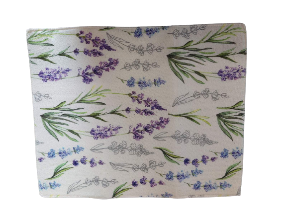 Коврик для посуды Stenson R84154 для сушки с цветочным дизайном 40x50 см (571514)