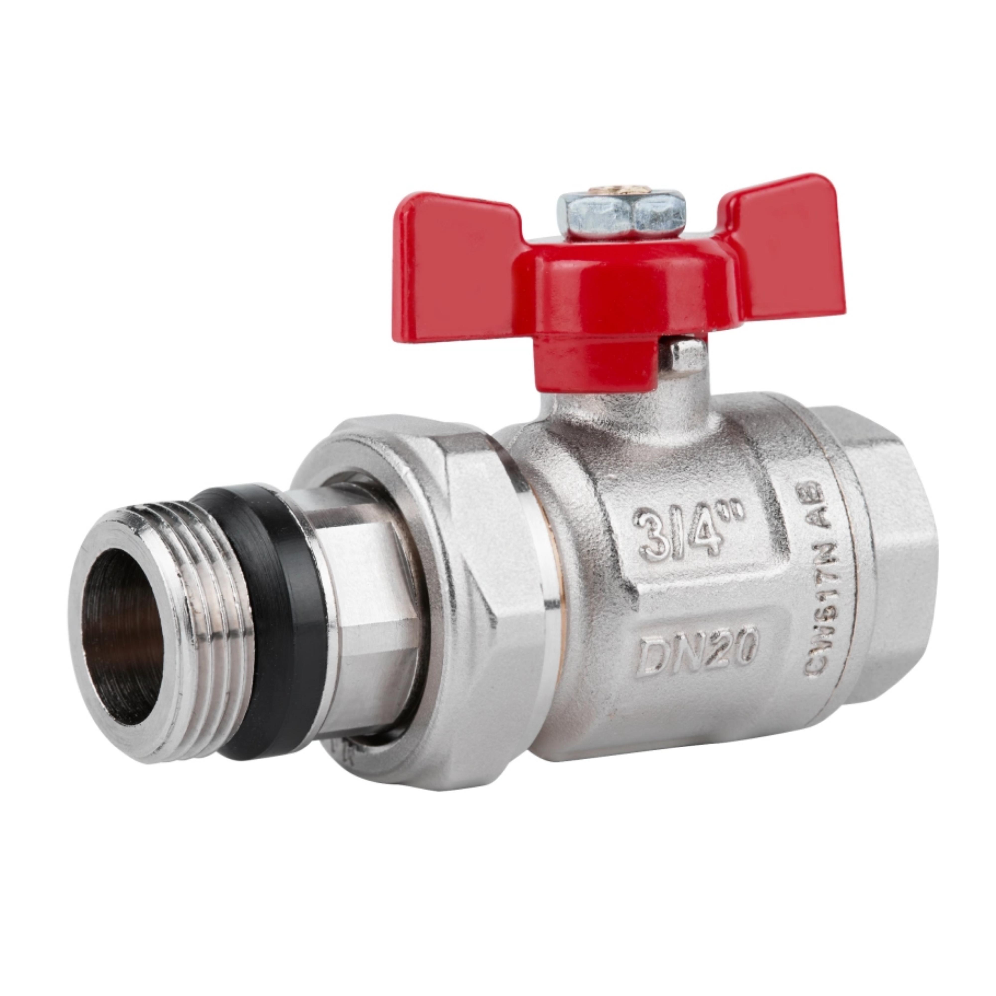 Кран шаровой ICMA Американка 3/4" с антитечкой прямой №348